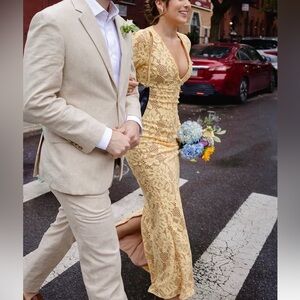 House of CB Indiana Long Sleeve Maxi Dress